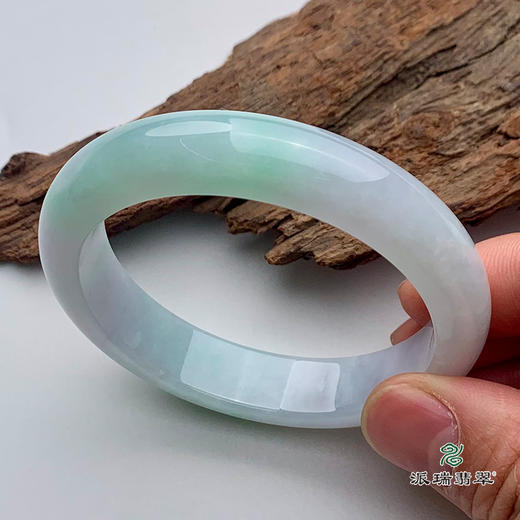 派瑞翡翠 翡翠手镯 糯种 绿色 商品图0