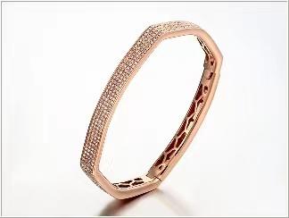 【2F】迪韵18k金钻石手镯 商品图0