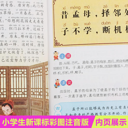 三字经 弟子规 论语 唐诗三百首 全四册 6-9-12岁青少儿童励志文 商品图3