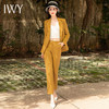 IWY/IWY气质黄色职业装女时尚修身显瘦总裁套装经理面试美容院工作服 CP1310 商品缩略图4