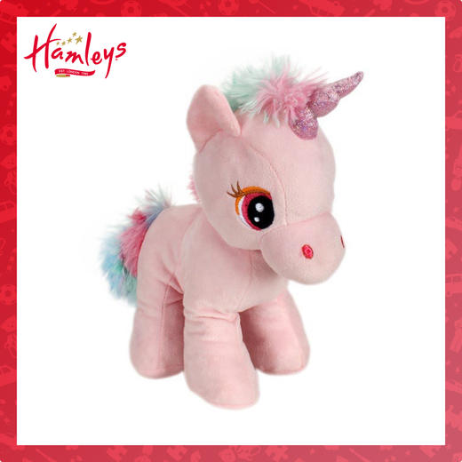 【自营】Hamleys 站姿独角兽33cm-粉色	614925 商品图0