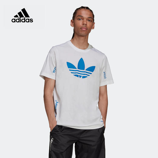 阿迪达斯Trefoil C Tee1 运动短袖T恤HC7167 商品图0