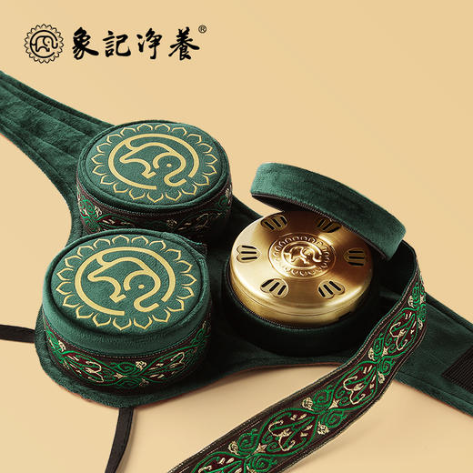 【膝盖三联】艾灸盒/套装--54柱艾柱+铜盒+布套+穴位图/无烟艾灸套装/随身灸 商品图8