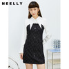 NEELLY纳俪商场同款春季连衣裙女尖尖领衬衫式拼接裙子收腰A字裙N22022Y01092 商品缩略图0