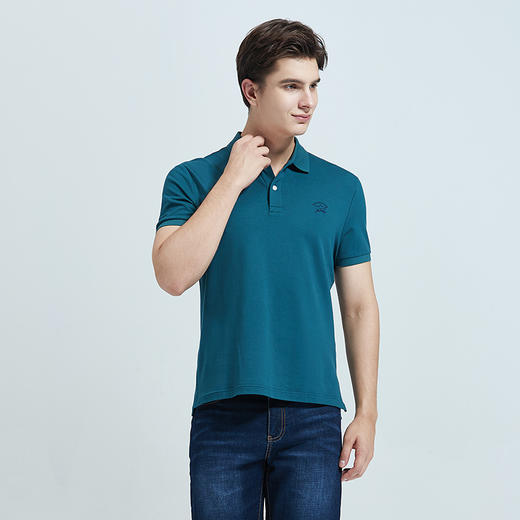 GOOD LUCK/德鲨弹力棉质多彩净色休闲舒适短袖T恤LY13138 商品图6