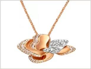 【2F】迪韵18k金钻石项坠（不含链） 商品图0