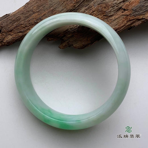 派瑞翡翠 翡翠手镯 糯种 绿色 商品图1