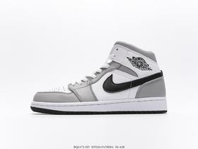 耐克乔丹Wmns Air Jordan 1 Mid乔丹一代中帮经典复古文化休闲运动篮球鞋板鞋BQ6472-015男女鞋