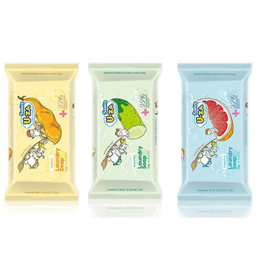 【阶梯满减】韩国SanitaU-ZA婴儿洗衣皂204g 商品图0