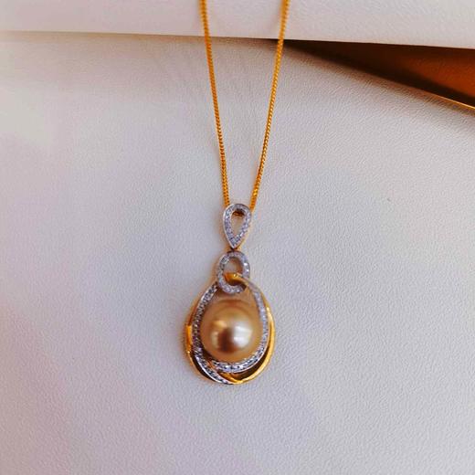 1F金鸿珍珠 金珍珠吊坠 商品图0