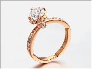 【2F】迪韵18k金钻石女戒 商品图0