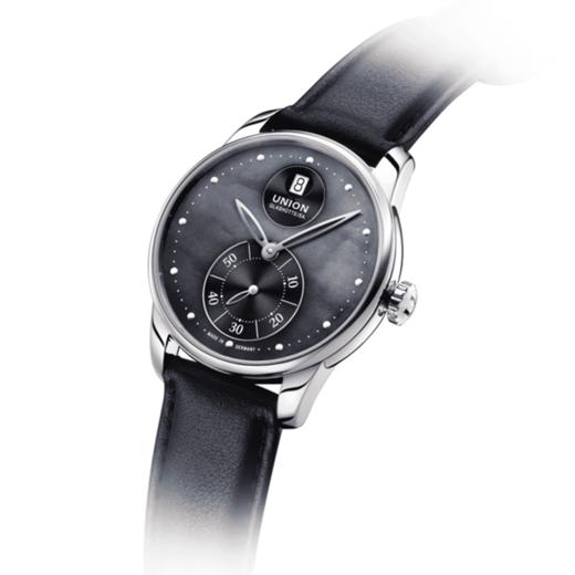 宇联（UNION GLASHÜTTE）德国手表 赛丽丝系列 女士黑色小秒针自动机械腕表D013.228.16.121.00 商品图4