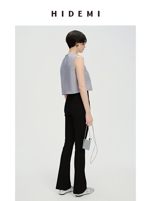 HIDEMI黑色喇叭弹力显瘦神裤 商品图2