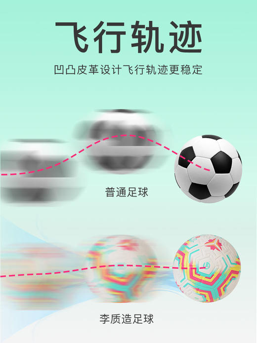 李质造 5号训练机缝足球 商品图2