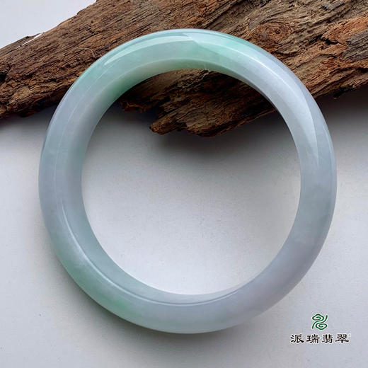 派瑞翡翠 翡翠手镯 糯种 绿色 商品图1