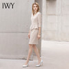 IWY/高端气质卡其色职业连衣裙女士七分袖收腰显瘦售楼部正装西装套裙Q11366 商品缩略图2