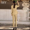 IWY/淡黄色职业装播音艺考正装高级感时尚女士西装套装气质通勤工作服CP1522 商品缩略图3