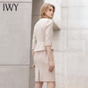 IWY/高端气质卡其色职业连衣裙女士七分袖收腰显瘦售楼部正装西装套裙Q11366 商品缩略图3