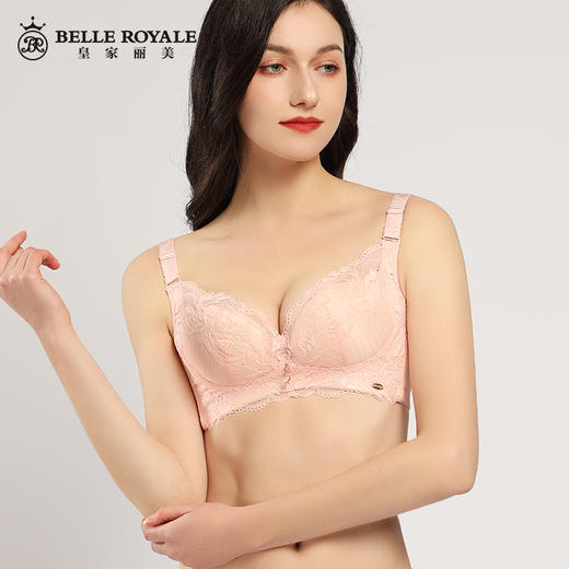 【秒杀品不退不换】皇家丽美调整型无钢圈中杯聚拢侧收托胸款文胸WW1818-2 商品图1