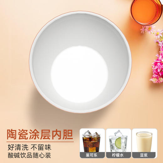 诗芙迪SILVERDEW 陶瓷内胆咖啡杯保温随行杯马克杯吸管杯不锈钢直饮带盖水杯 商品图2