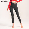 slenddy Wrinkle机车风高腰运动裤高弹紧身健身裤女外穿显瘦s6008 商品缩略图0