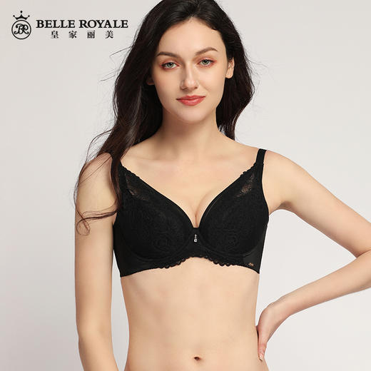 【秒杀品不退不换】皇家丽美唯美浪漫蕾丝记忆钛圈薄款舒适无感文胸WJ908-1 商品图2