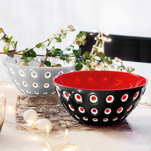 【6F】利快水果蔬菜沙拉碗意大利进口创意小吃碗幻影波点碗 商品图0