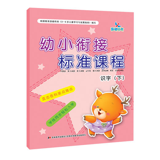 幼小衔接标准课程识字（下） 晨曦早教根据《3-6岁儿童学习与发展指南》编写 直击各科重点难点学练同步轻松学习 商品图0