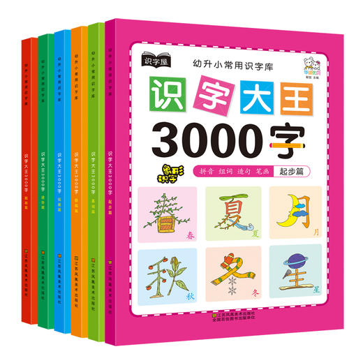 【全6册】幼儿学前识字大王3000字幼小衔接一日一练幼儿园大班中班小班一年级3-4-5-6岁幼升小看图识字神器儿童启蒙早教认字书教材 商品图0