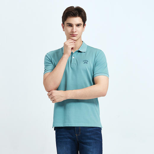 GOOD LUCK/德鲨弹力棉质多彩净色休闲舒适短袖T恤LY13138 商品图12