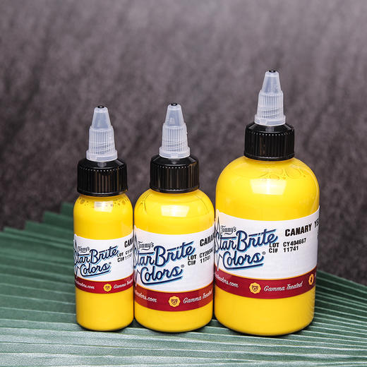 斯塔布瑞黄色纹身色料 水性易上色 惊蛰纹身器材 商品图6