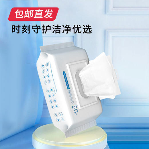 佳佰 75%酒精消毒湿巾 50抽*2包*2份（包邮直发） 商品图4