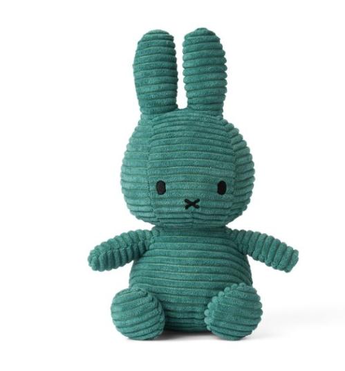 荷兰Miffy米菲兔灯芯绒绿色23cm 商品图0