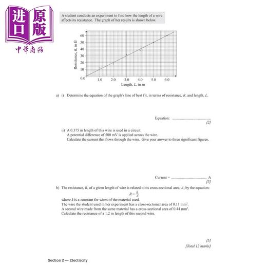 预售 【中商原版】英国CGP New Pearson Edexcel IGCSE Physics Grade 8-9 Exam Practice Workbook (with Answers) 商品图3