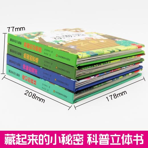 藏起来的小秘密全4册儿童3d立体书翻翻书 宝宝启蒙认知绘本图画玩具书启蒙情景认知益智幼儿园撕不烂早教书宝宝故事书0-3-4-6周岁 商品图4
