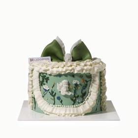 绿色小天使复古蛋糕