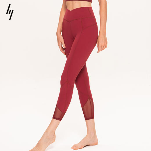slenddy Jubilant裸感提臀紧身运动裤瑜伽高腰弹力九分裤女S6105 商品图3