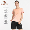 骆驼羽毛球服女夏季新款时尚短袖防晒服速干透气运动套装T恤短裤男 Y1S1TF652_Y1S2TF653 商品缩略图3