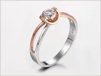 【2F】迪韵18k金钻石女戒 商品图0