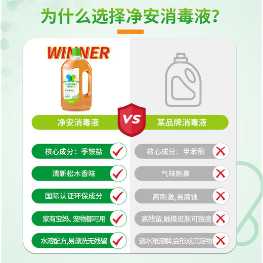净安多用途消毒液1L 商品图2