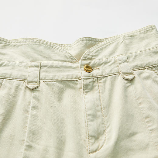 谜底2022春新款牛仔裤时尚吸睛复古高腰显瘦直筒短裤女221MK0074 商品图3