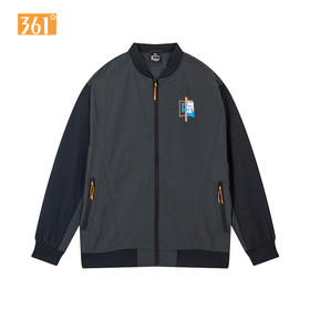 361度男装单夹克立领2022春学生时尚上衣长袖运动外套552214605