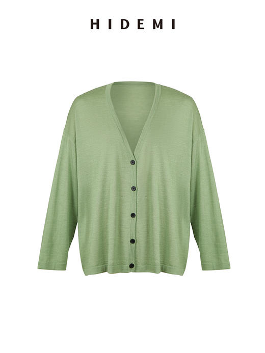 HIDEMI 真丝羊毛超细针织呼吸透感亲肤柔软套装 开衫/空气阔腿裤 商品图10