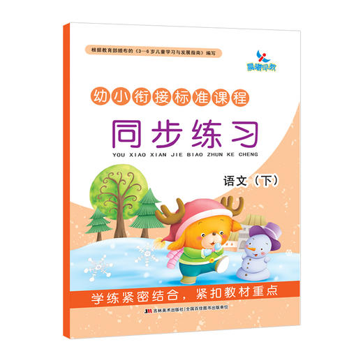 幼小衔接标准课程语文同步练习册 下 拼音识字书3-6岁幼儿园学前班大班升一年级拼音数学看图认字写字练习册1幼小衔接教材 商品图0