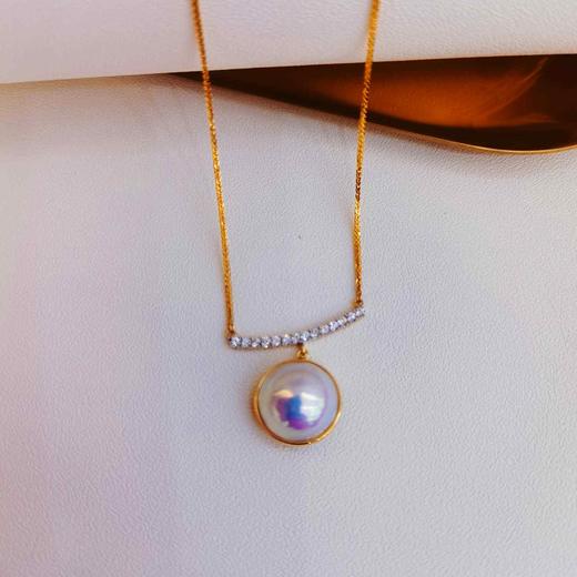 1F金鸿珍珠 马贝珍珠吊坠 商品图0