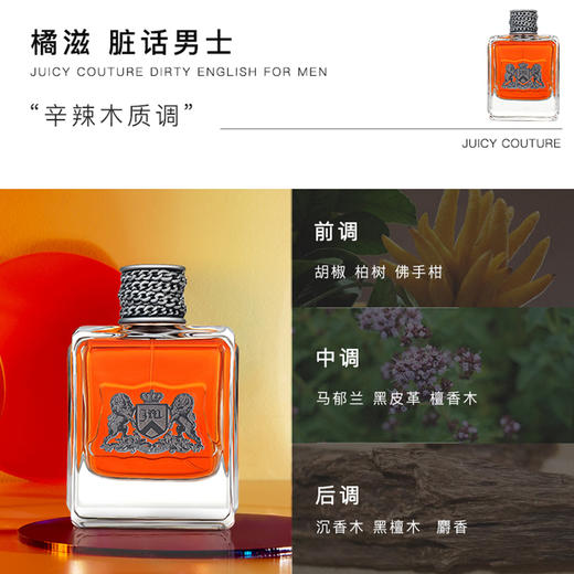 1LPY Juicy Couture橘滋脏话男士淡香水自然辛辣木质调持久留香100ml 商品图1