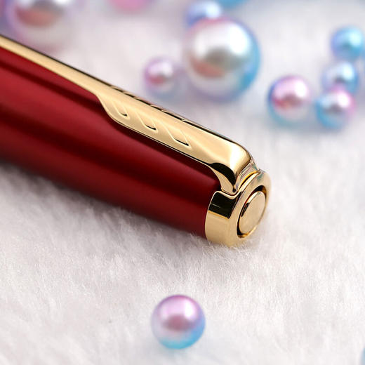 【4F】派克（PARKER）高端钢笔 签字笔 商务办公送礼 男女生日礼物 学生练字 卓尔系列宝石红金夹墨水笔 商品图2