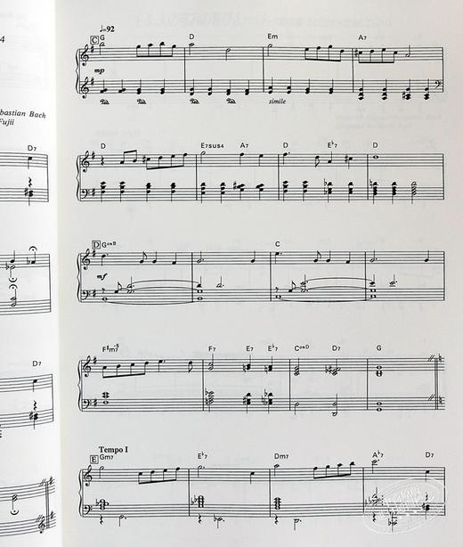 预售 【中商原版】钢琴谱 藤井英一爵士乐Bach in Jazz 日文原版 ピアノソロ 藤井英一のバッハ.イン·ジャズ 商品图6