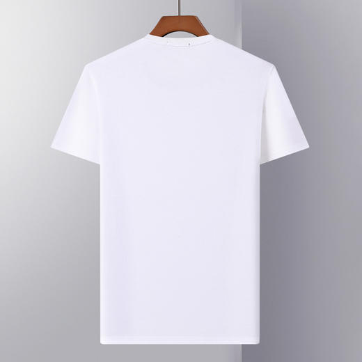 【全棉透气】罗蒙男士t恤简约休闲舒适柔软通勤百搭经典圆领短袖t恤 商品图1
