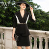 IWY/高端酒店职业套装女售楼部工作服正装西服半裙气质修身短袖C1193+S433+D0023 商品缩略图4